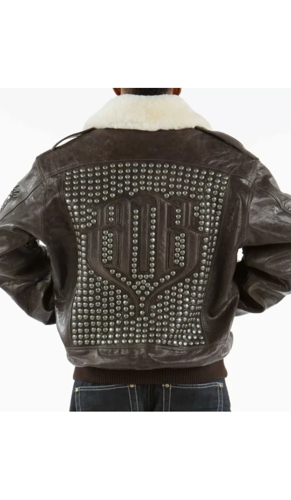 Pelle Pelle Dark Brown Fur Collar Jacket