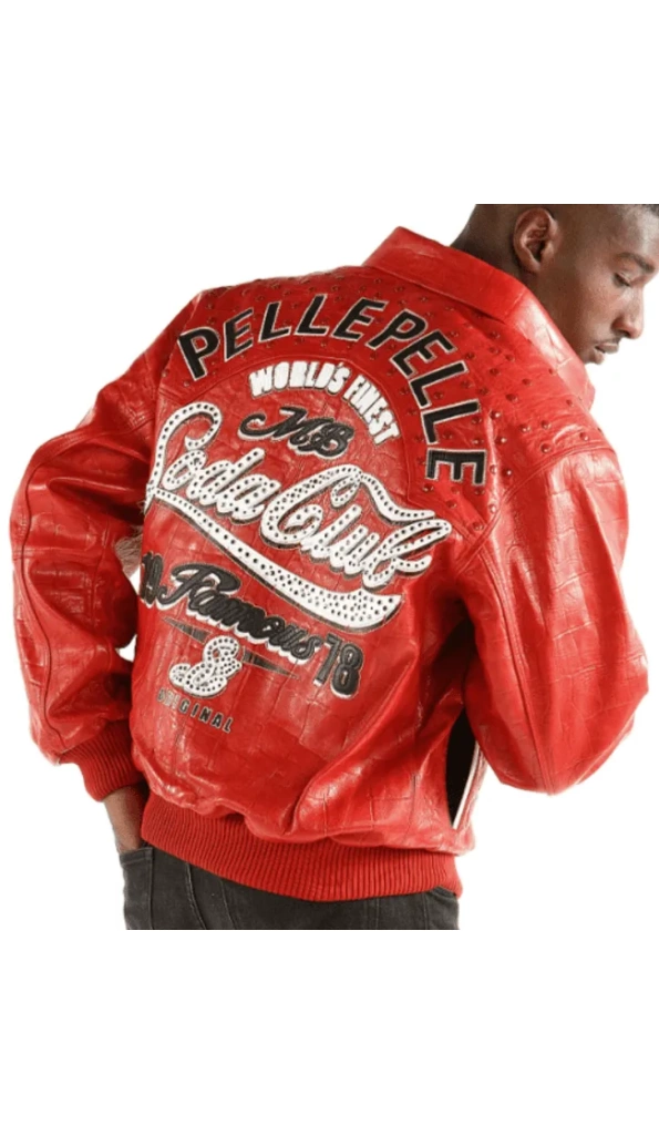 Soda Club Pelle Pelle Red Leather Jacket