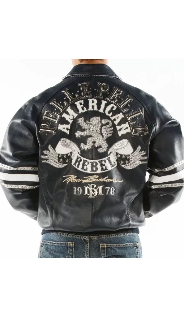 American Rebel Pelle Pelle Studded Jacket