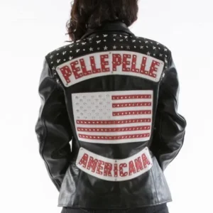 Americana Pelle Pelle Black Leather Jacket view 2