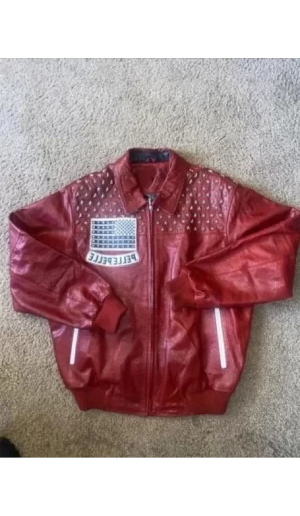 Red Pelle Pelle Americana Leather Jacket