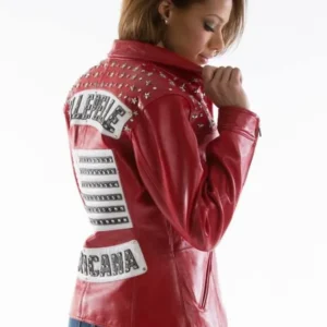 Red Pelle Pelle Americana Leather Jacket