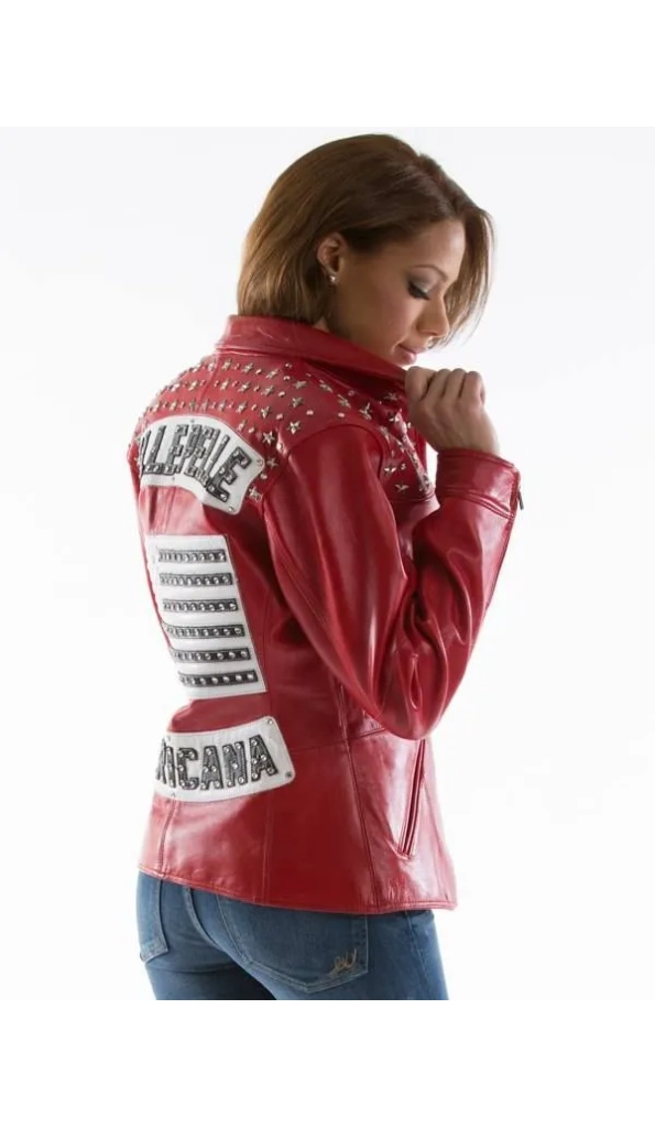 Red Pelle Pelle Americana Leather Jacket
