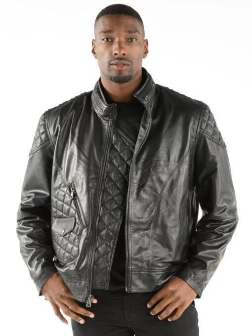 Black Pelle Pelle Bikers Moto Metro Jacket