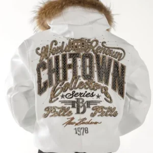 Bold Pelle Pelle White Jacket Fur Collar view 1