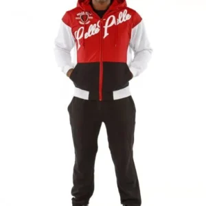 Pelle Pelle Colorblocked Red Tracksuit