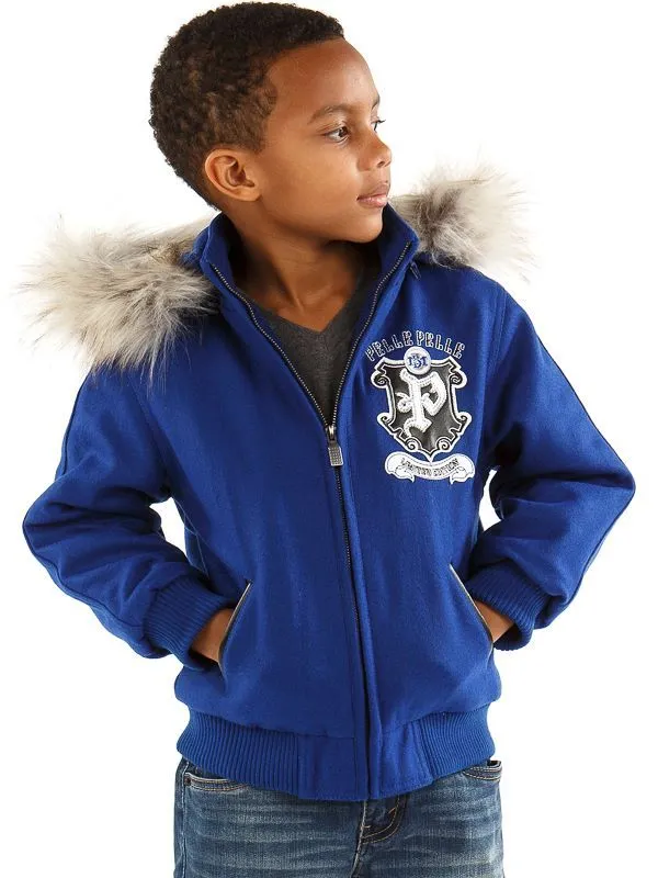 Bold Pelle Pelle Back to School Royal Blue kid Jacket