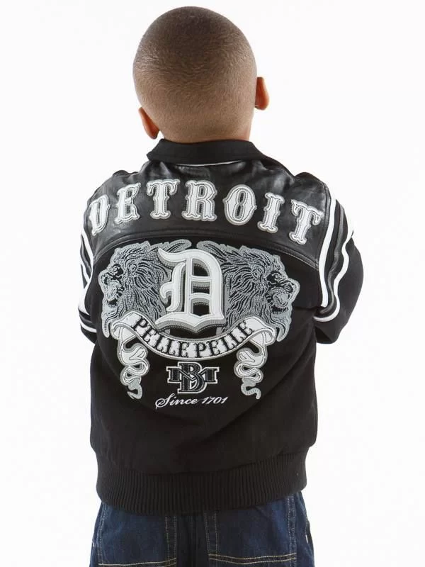 Exclusive Pelle Pelle Kids Black Detroit 1978 Jacket
