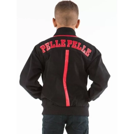 Bold Pelle Pelle Kid Black Red Jacket