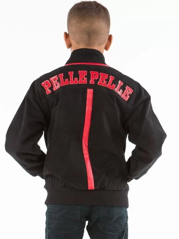 Bold Pelle Pelle Kid Black Red Jacket