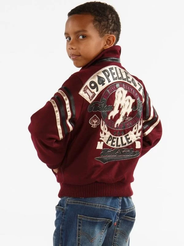 Pelle Pelle Kid 1978 Maroon Jacket