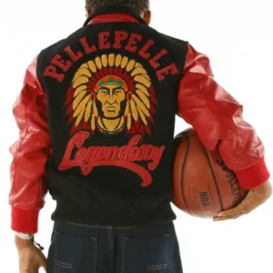 Authentic Pelle Pelle Kid Legendary Red Black Jacket