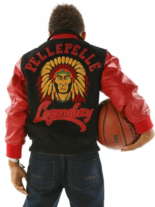 Authentic Pelle Pelle Kid Legendary Red Black Jacket