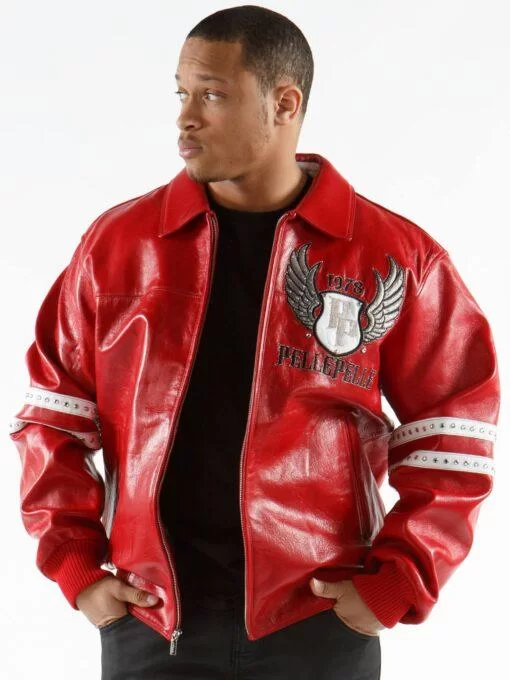 Red Pelle Pelle Legends Forever Jacket view 2