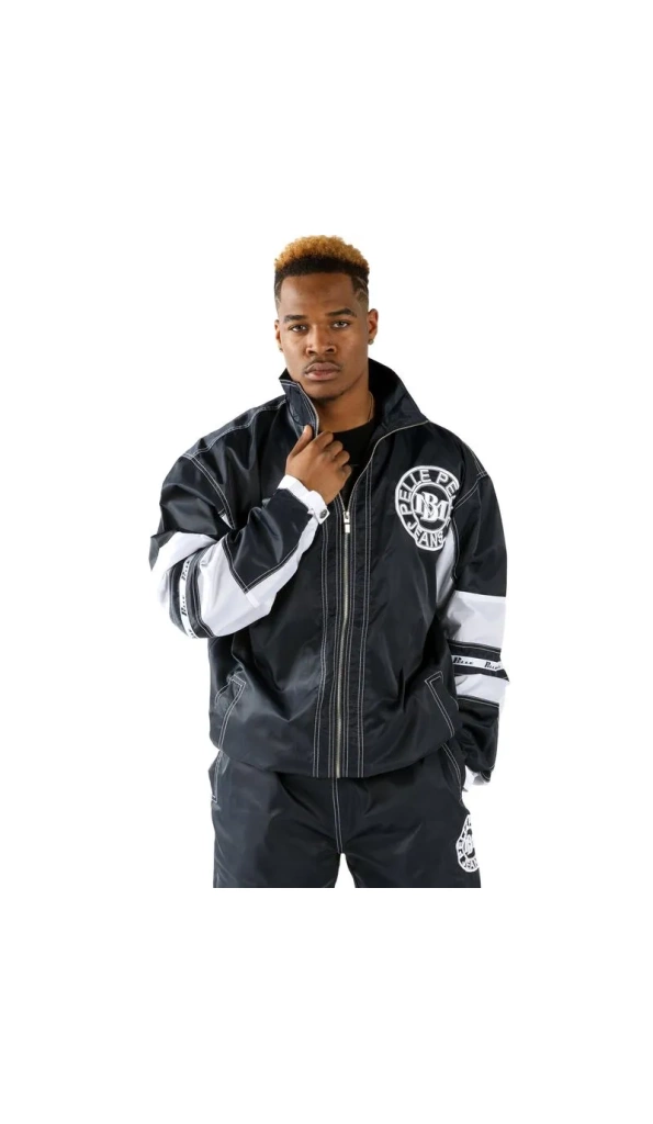 Black White Pelle Pelle Jean Nylon Tracksuit