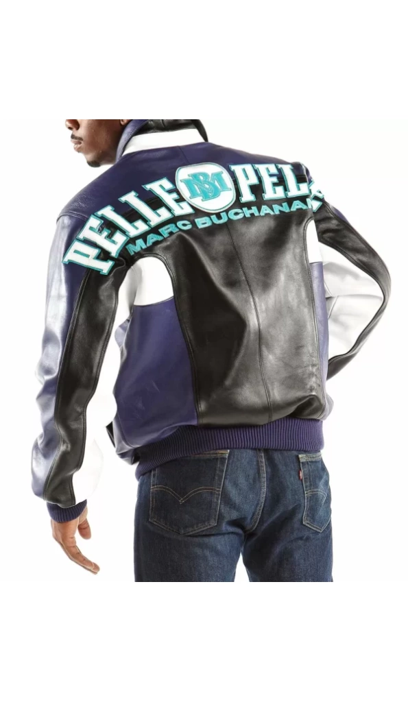 Marc Buchanan Pelle Pelle Blue Jacket