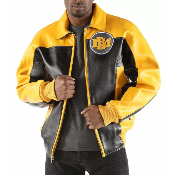 Yellow Pelle Pelle MB Leather Jacket