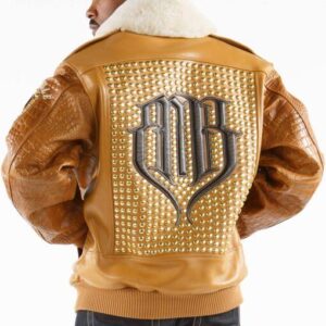 Yellow Pelle Pelle MB Bomber Leather Jacket
