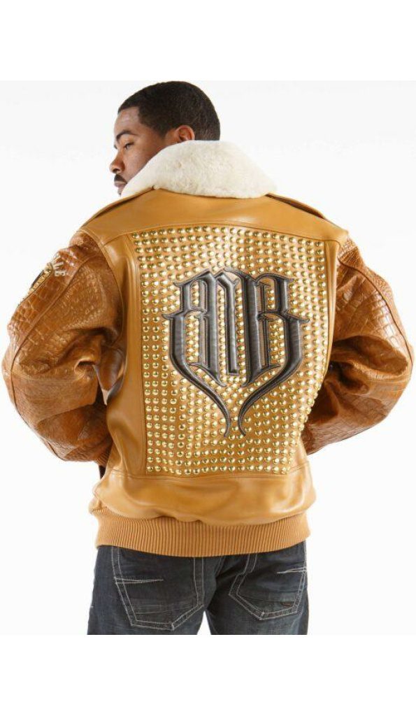 Yellow Pelle Pelle MB Bomber Leather Jacket