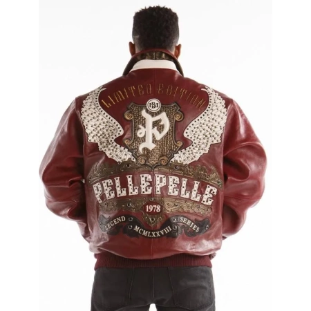 Pelle Pelle Mens Varsity Leather Jacket