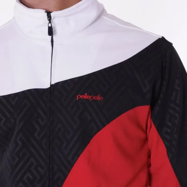 Pelle Pelle Black Red Abstract Tracksuit view 2