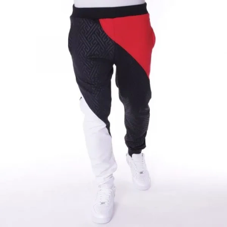 Pelle Pelle Black Red Abstract Tracksuit view 3