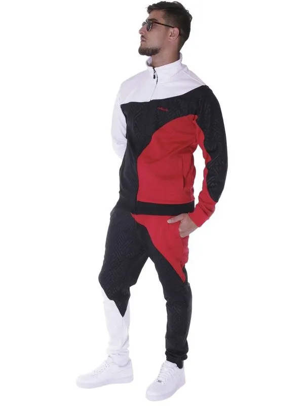 Pelle Pelle Black Red Abstract Tracksuit