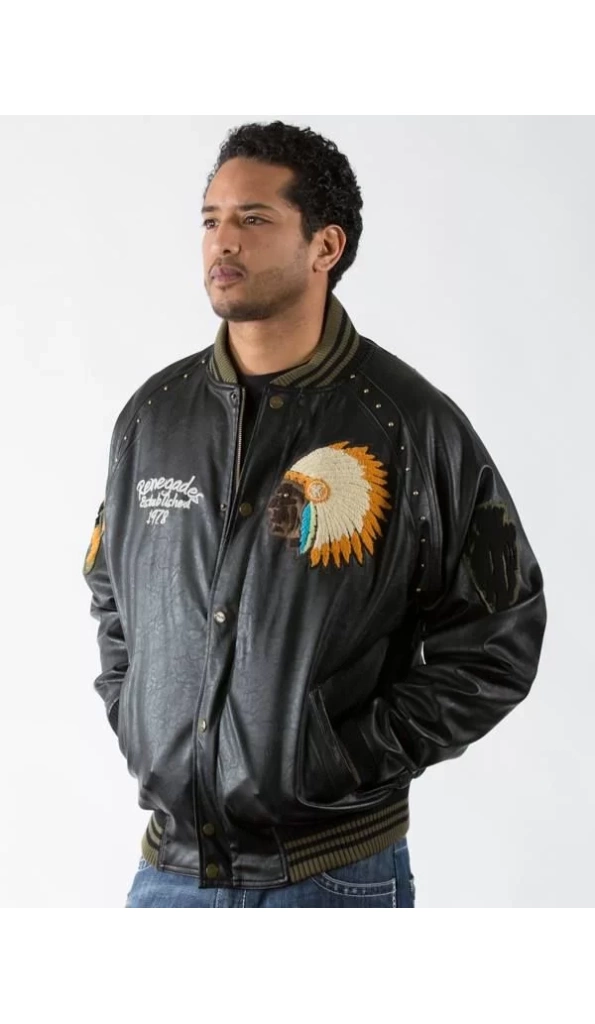 Authentic Pelle Pelle Mens Bomber Black Jacket