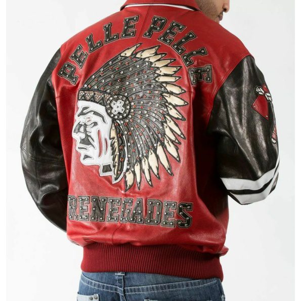 Pelle Pelle Chief Keef Red Leather Jacket, chief keef pelle pelle, chief keep pelle pelle jacket, pelle pelle chief keef jacket
