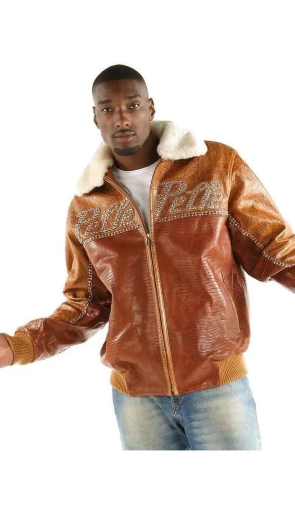 Pelle Pelle Mens Crocodile Skin Jacket