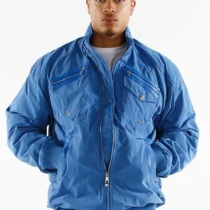 Exclusive Pelle Pelle Men Light Blue Jacket