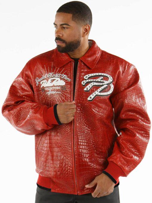 Greatest of All Time Pelle Pelle Red Jacket view 2