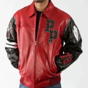 Chief Keef Pelle Pelle Red Leather Jacket