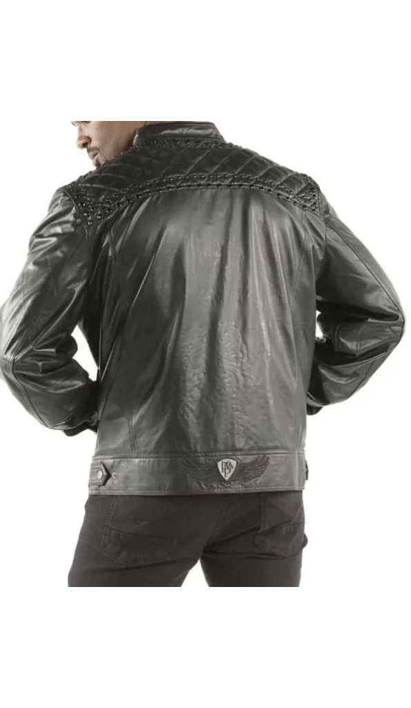 Bold Pelle Pelle Mens Quilted Black Jacket