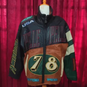 Authentic Pelle Pelle Multicolor Vintage USA Jacket