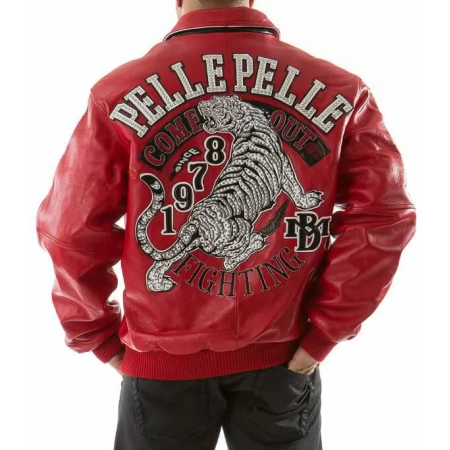 Pelle Pelle Red Come Out Fighting Jacket