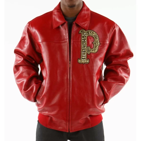 Pelle Pelle Red Immortal Studded Jacket view 2