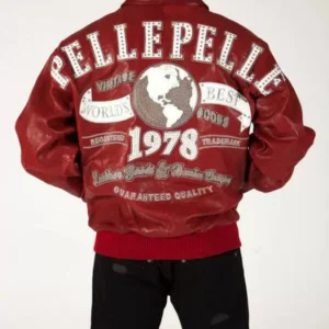 Pelle Pelle Red 1978 Vintage Studded Jacket view 2