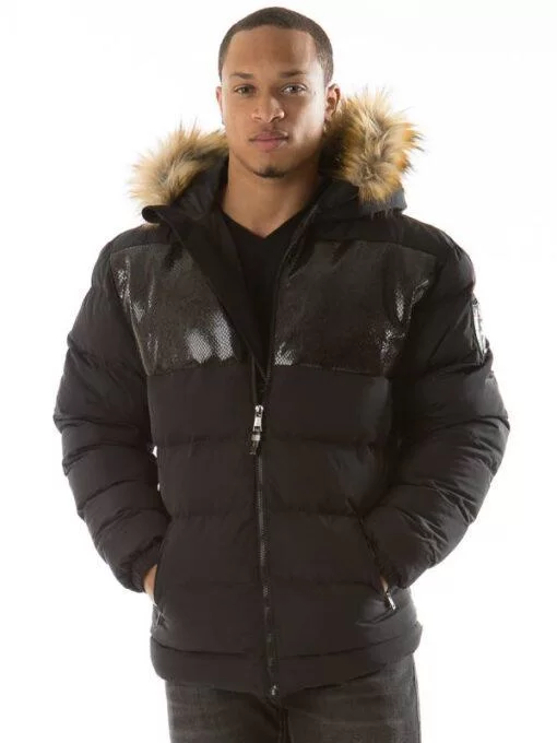 Pelle Pelle Snakeskin Puffer Jacket