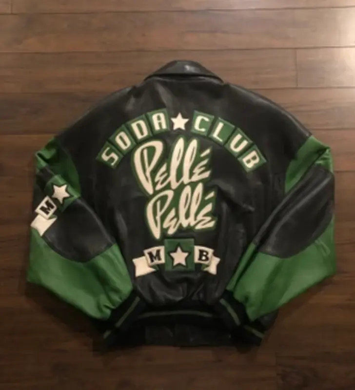 Bold Pelle Pelle Soda Club Green Leather Jacket