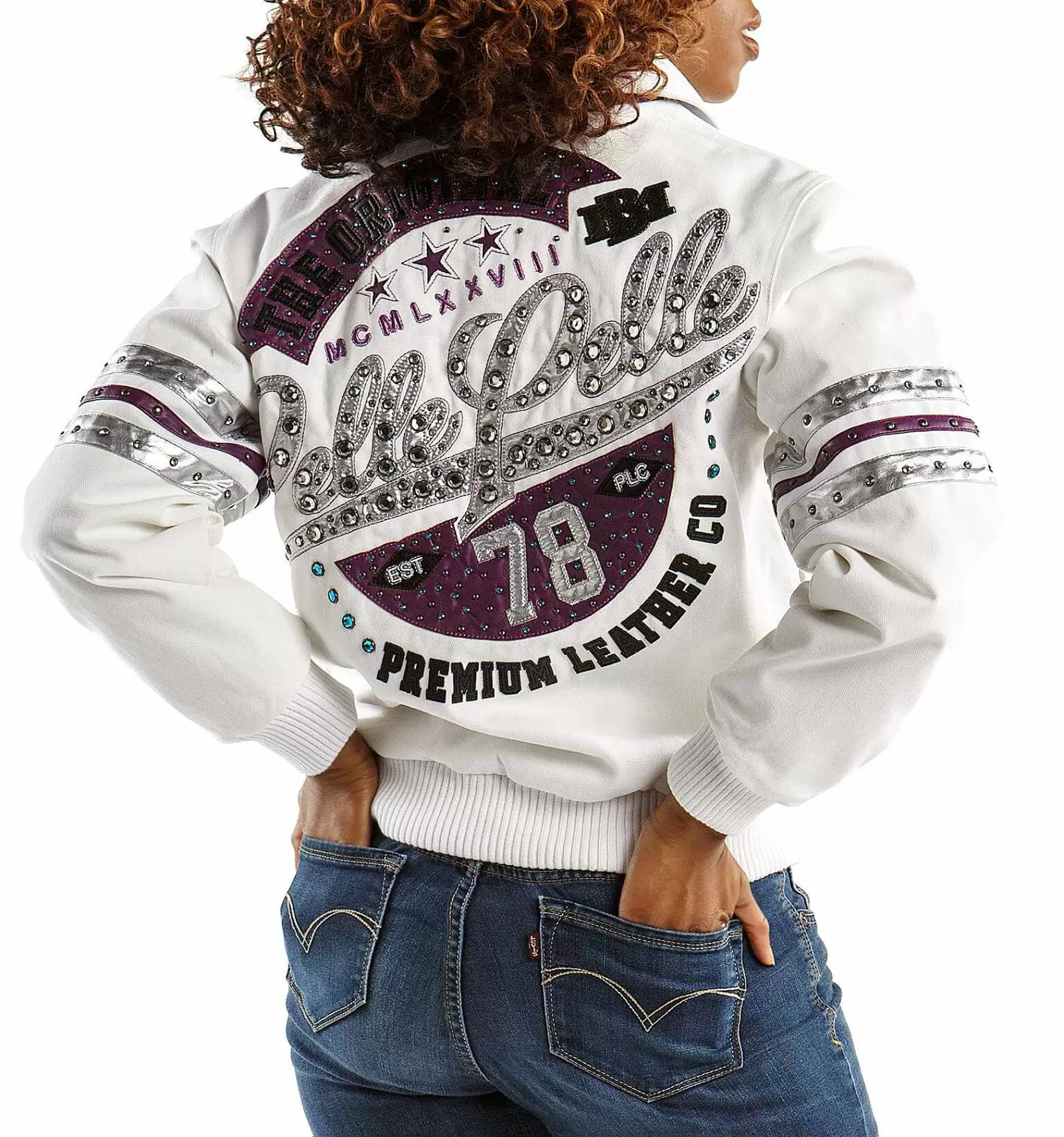 Pelle Pelle The Original White Purple Jacket