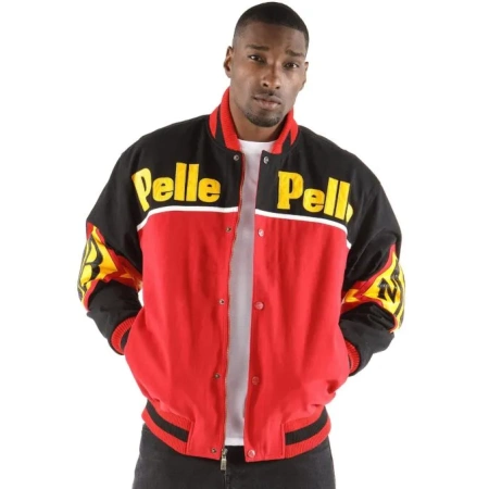 Pelle Pelle Soda Club Black Red Jacket view 2