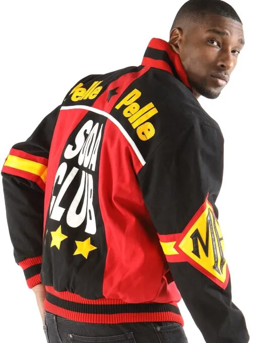 Pelle Pelle Soda Club Black Red Jacket