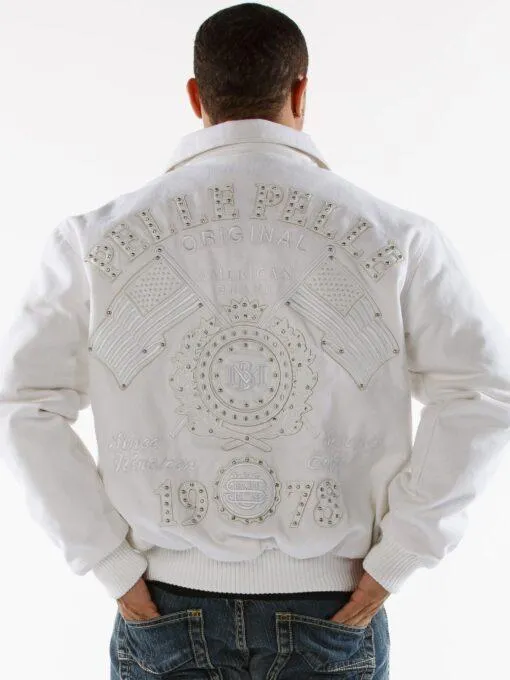 Bold Pelle Pelle USA White Jacket