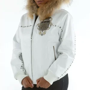 Pelle Pelle MB Emblem Hooded Studded Jacket view 2