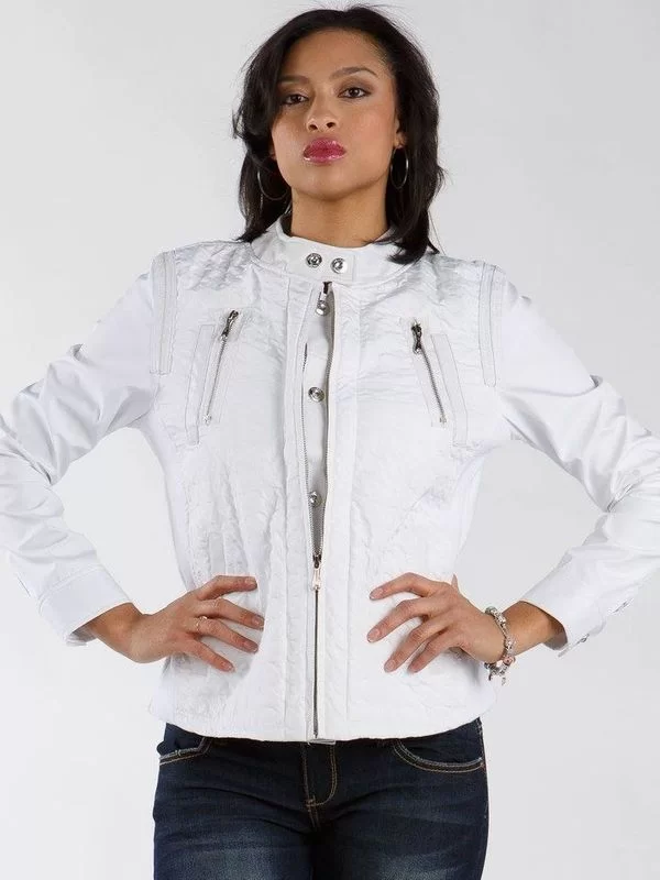 Exclusive Pelle Pelle Women White Jacket