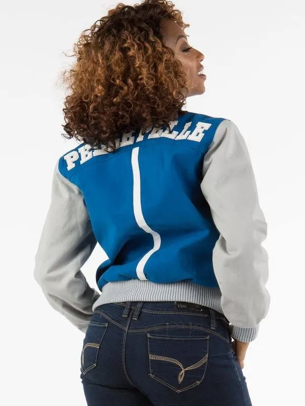 Authentic Pelle Pelle Womens Blue Varsity Jacket