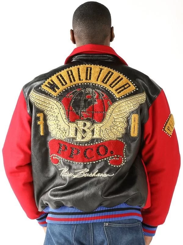 Exclusive Pelle Pelle World Red Bomber Jacket