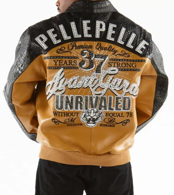 Pelle Pelle Yellow Unrivaled Leather Jacket