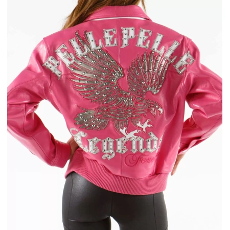 Pink Pelle Pelle Legends Leather Jacket